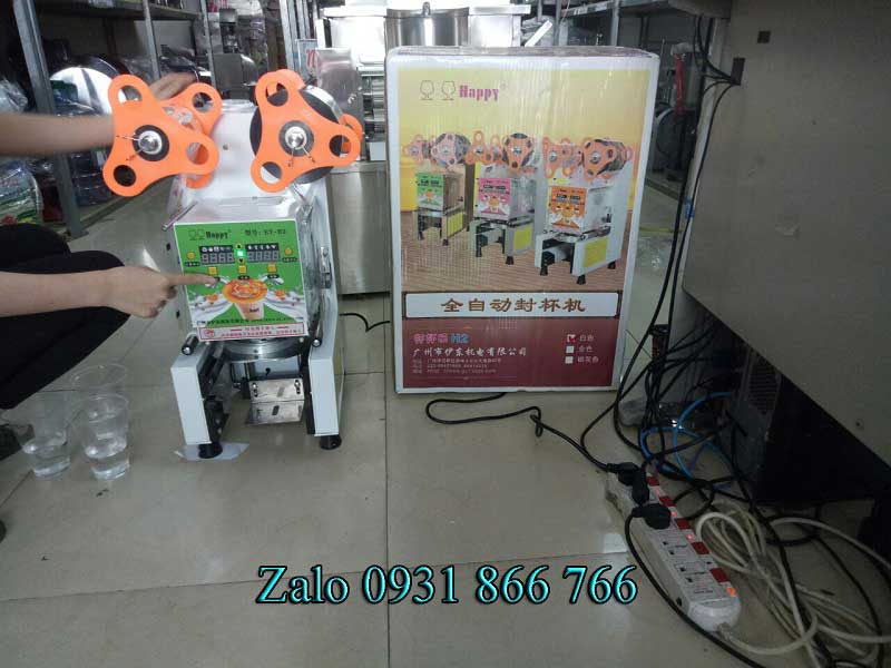 Máy ép miệng ly tự động