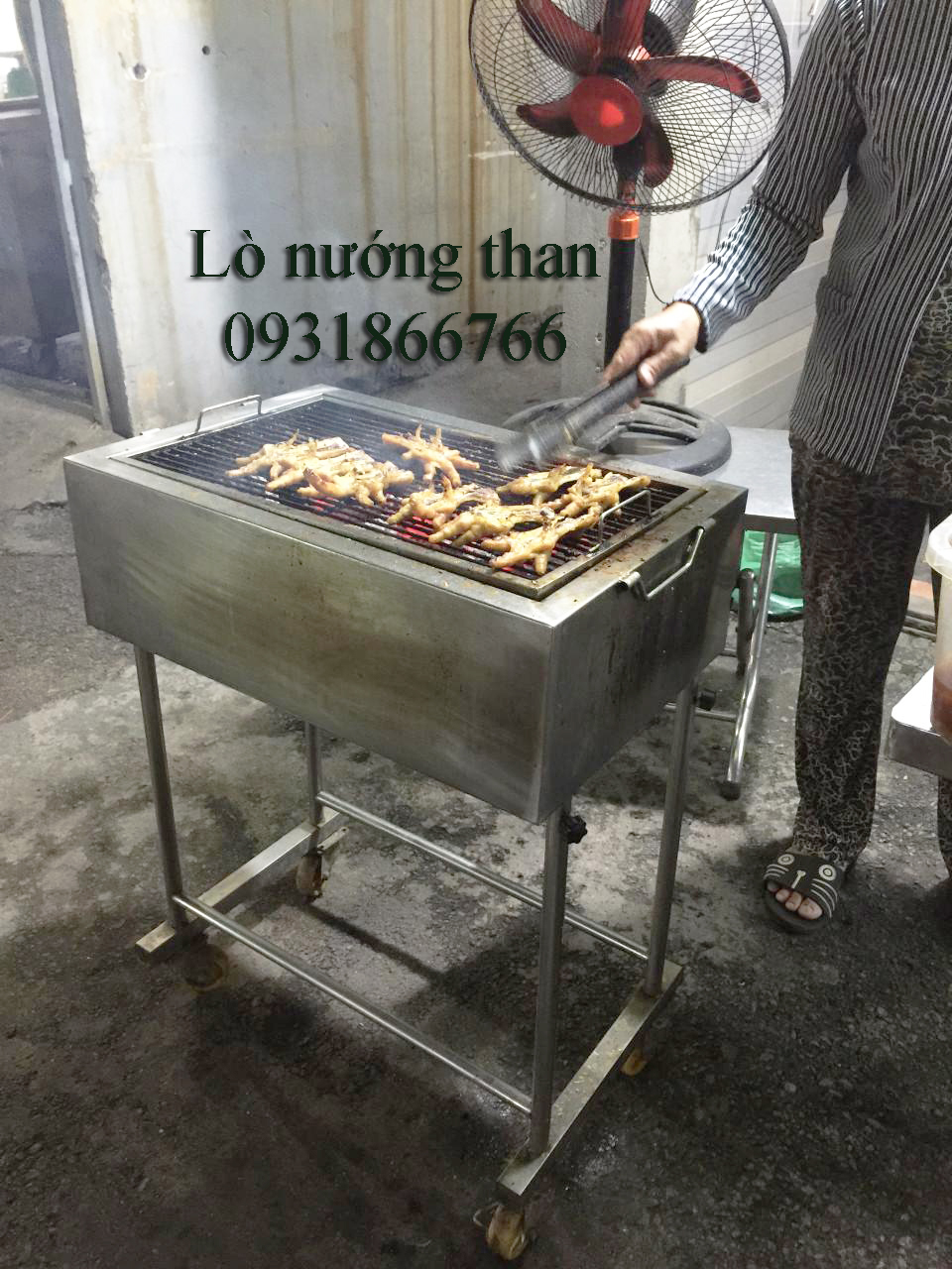 lò nướng than inox