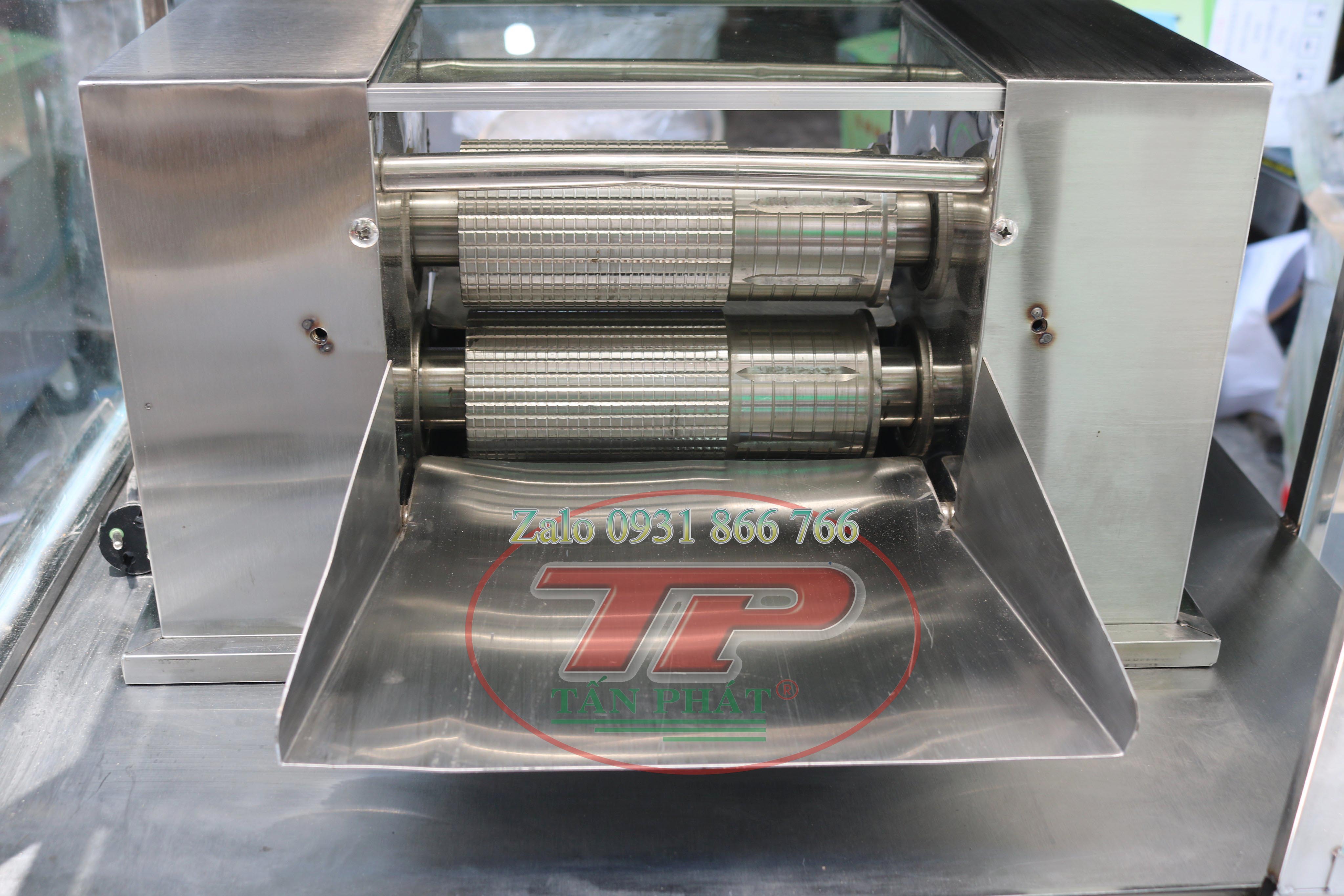 máy ép mía tạo bọt inox 2 lô
