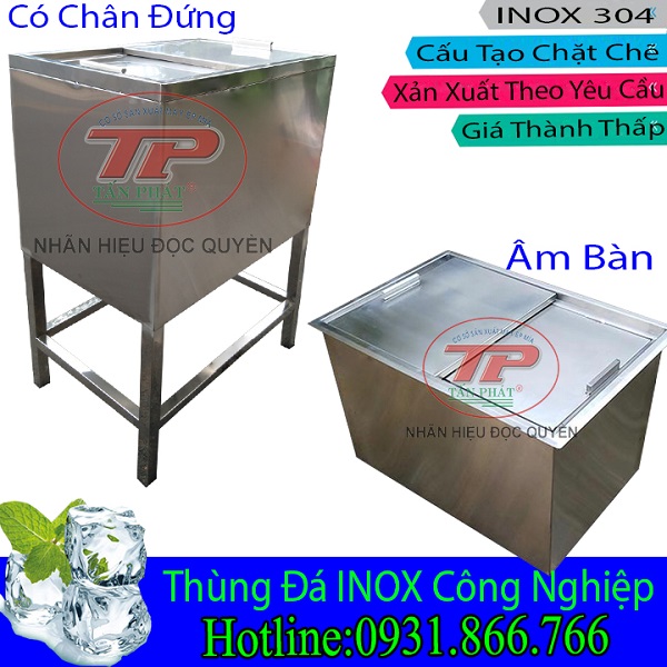 thùng đá inox 304 