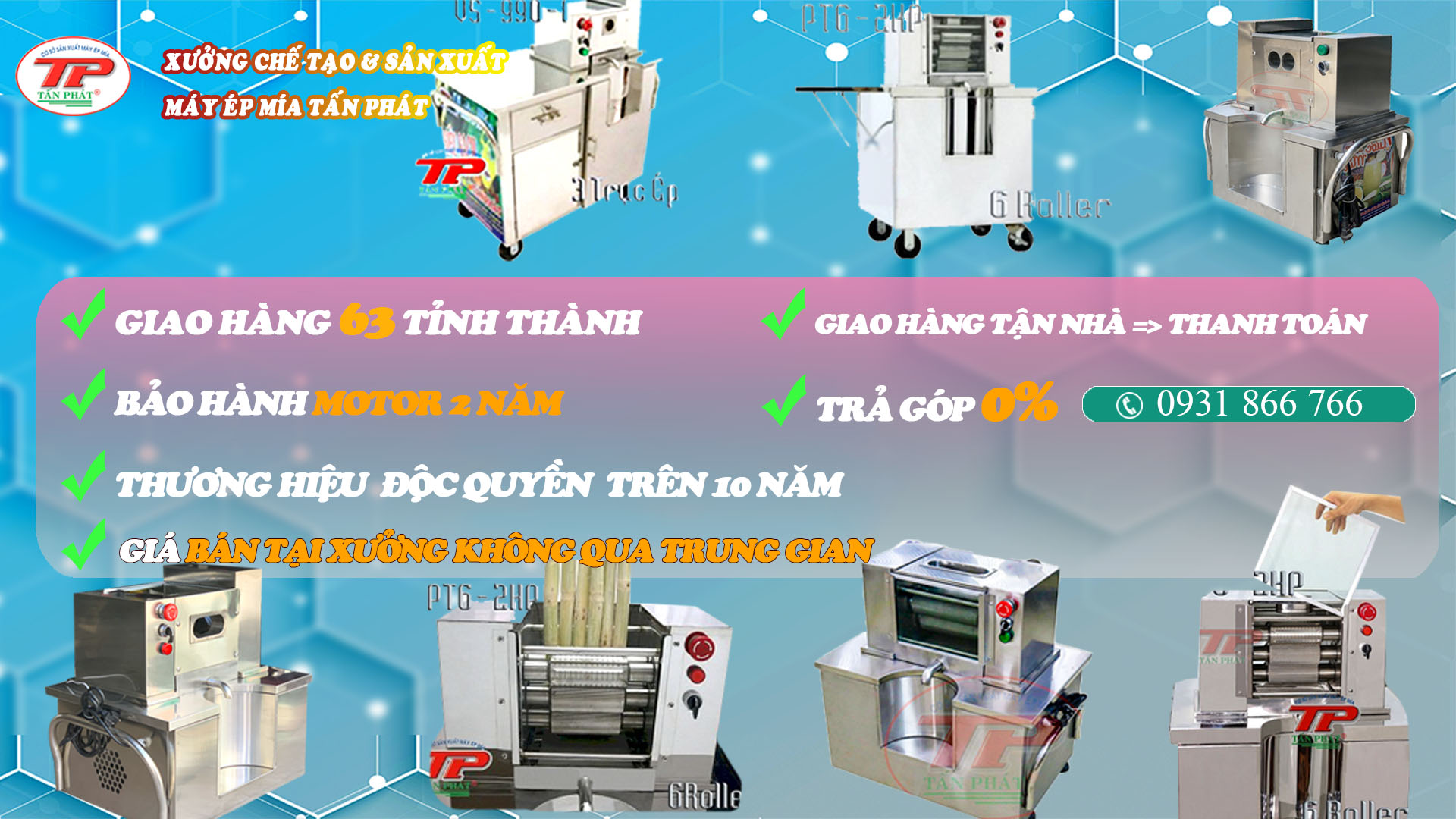 máy nước mía tấn phát