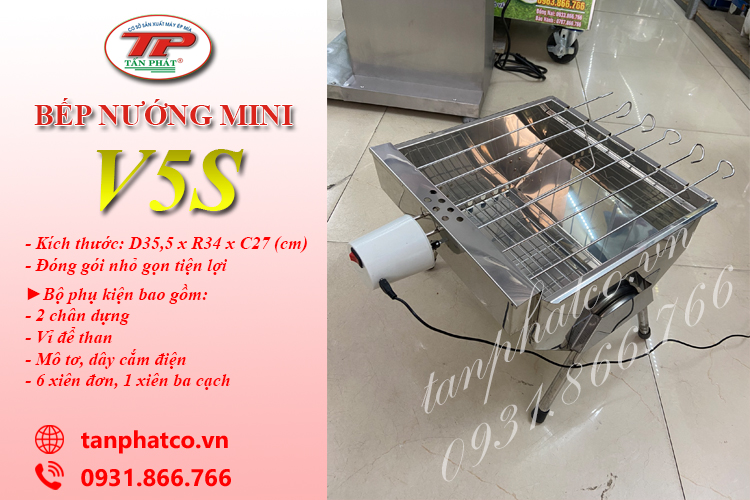 bếp nướng thanh hoa V5S