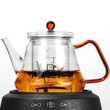Hơi nước đun sôi ấm trà thủy tinh ấm trà chịu nhiệt độ cao ấm trà đơn nồi  trà máy pha trà đen máy pha trà đặt nhà - Trà sứ 🆘