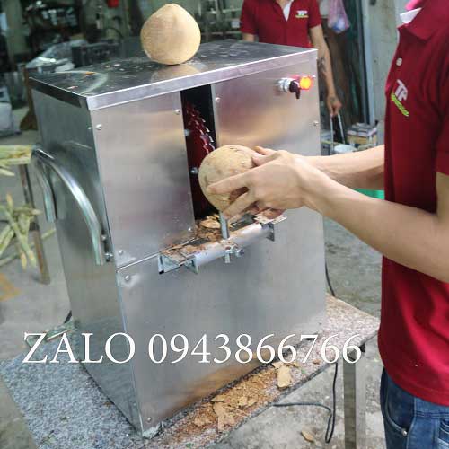 Coconut shell peeling machine