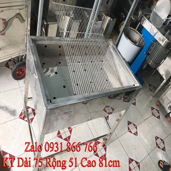 Lò Nướng Thịt Inox Loại Lớn KT D75 R51 C81