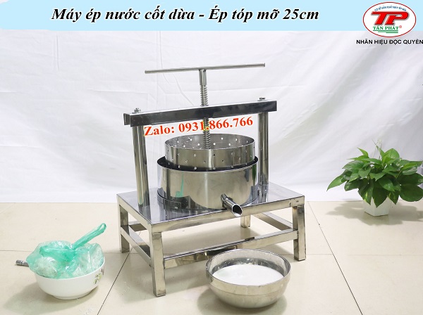 MÁY ÉP NƯỚC CỐT DỪA BẰNG TAY, ÉP TÓP MỠ LOẠI LỚN - 25CM 