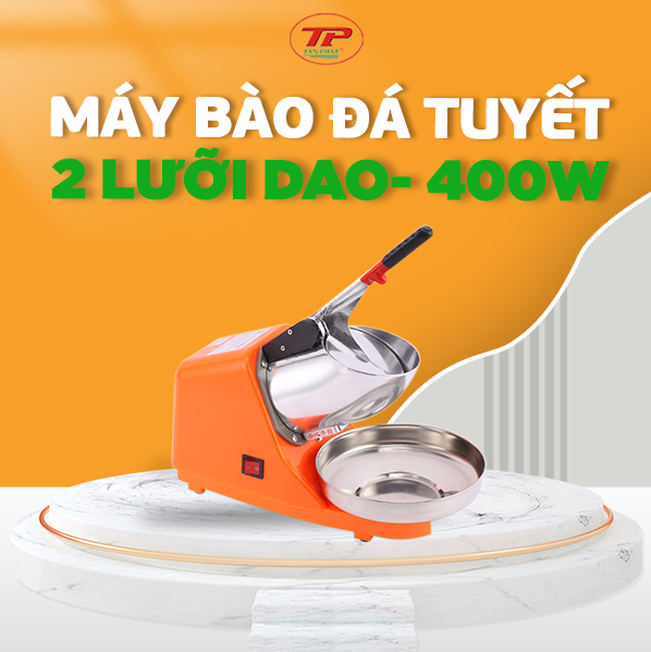 MÁY BÀO ĐÁ TUYẾT 2 LƯỠI DAO- 400W