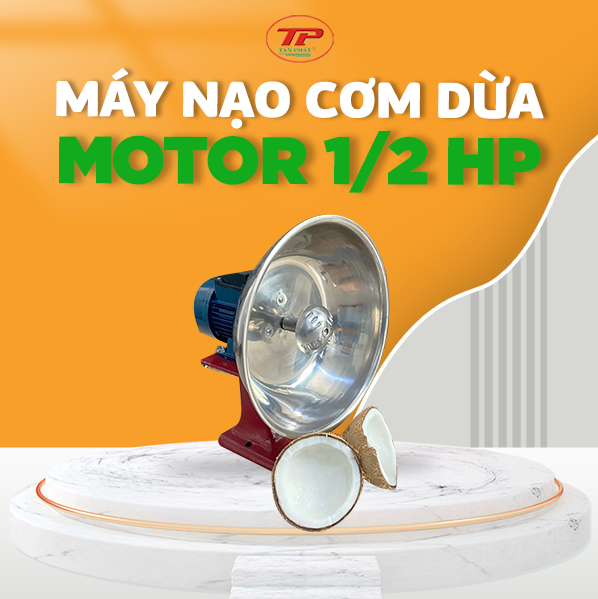 Máy nạo dừa khô bằng điện 1/2HP