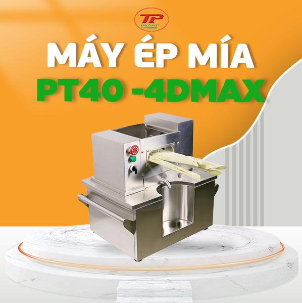 Máy Ép Mía - Đầu Đặt Bàn PT40-4DMAX -  Hướng Ép MÍa Ngang